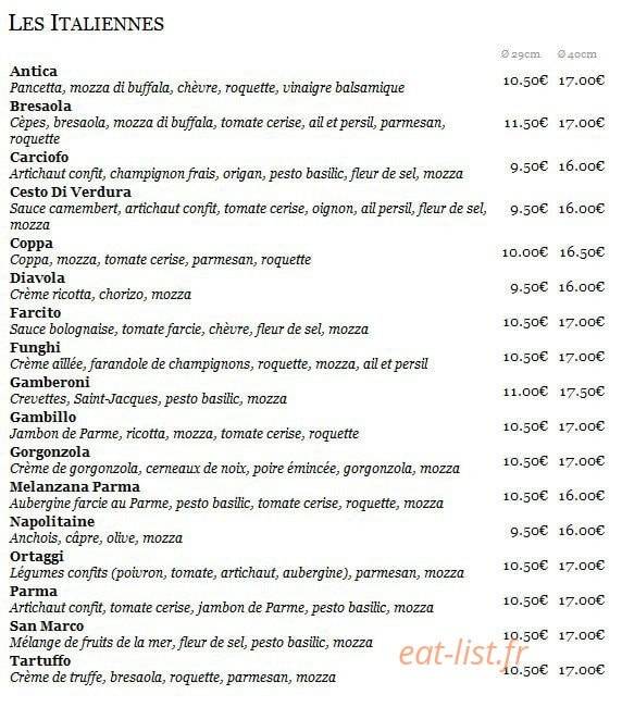 L'antica — carte page 6