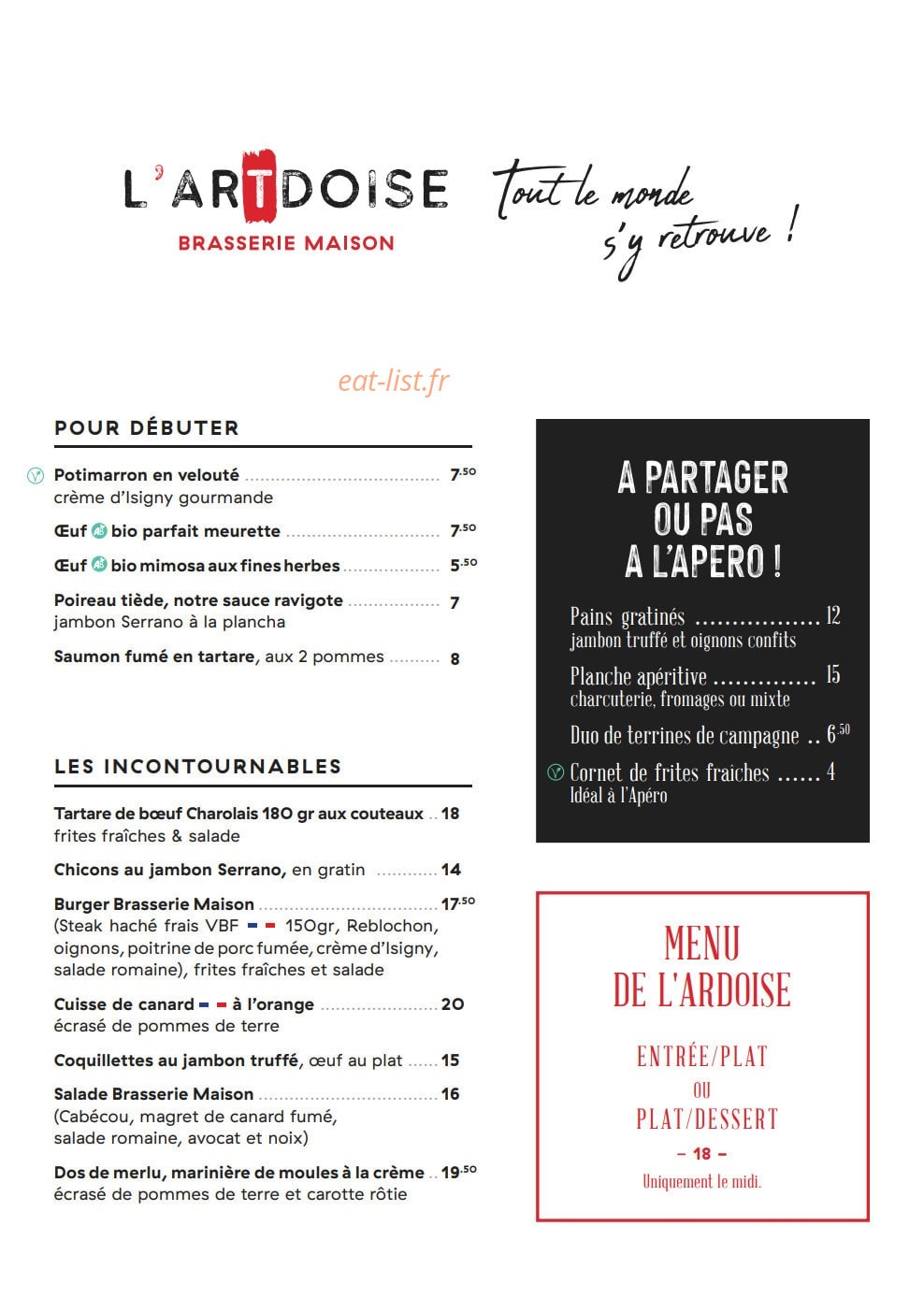 L'ArTdoise — carte page 1