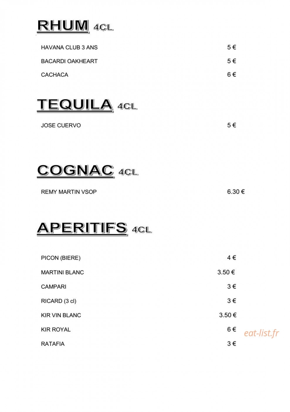 L'Effervescence — carte page 8