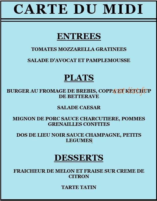 L'Effervescence — carte page 1