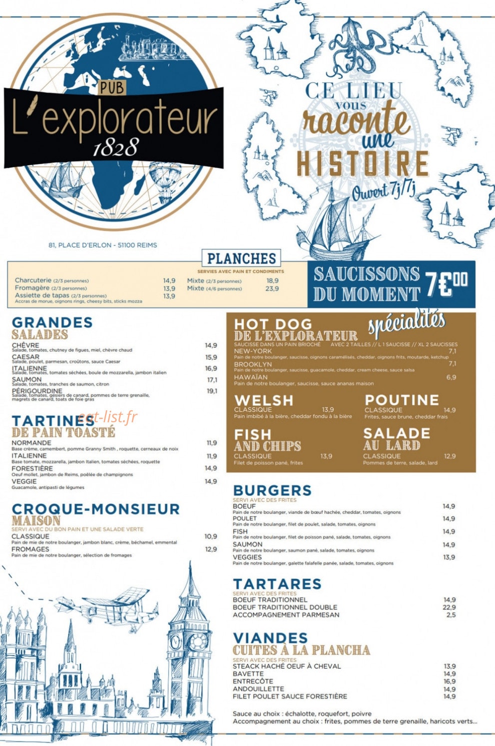 L'Explorateur 1828 — carte page 1