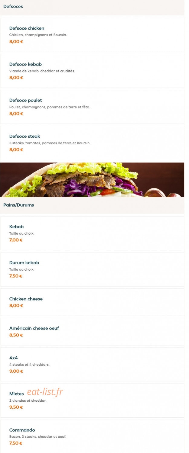 L'originale pizza — carte page 6