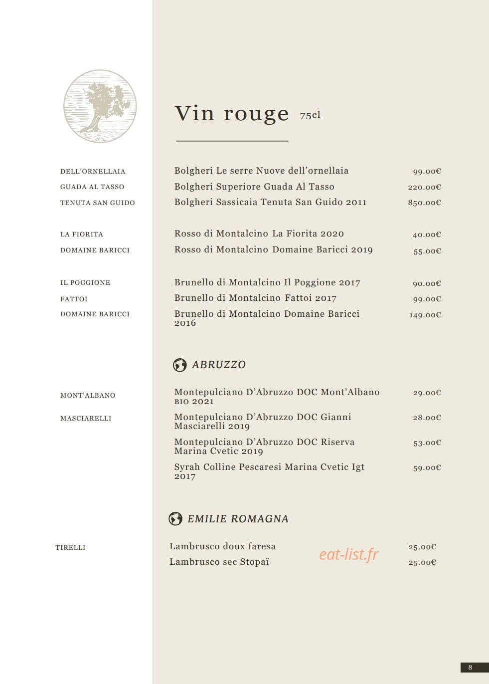 La Cucina di Fossati — carte page 6
