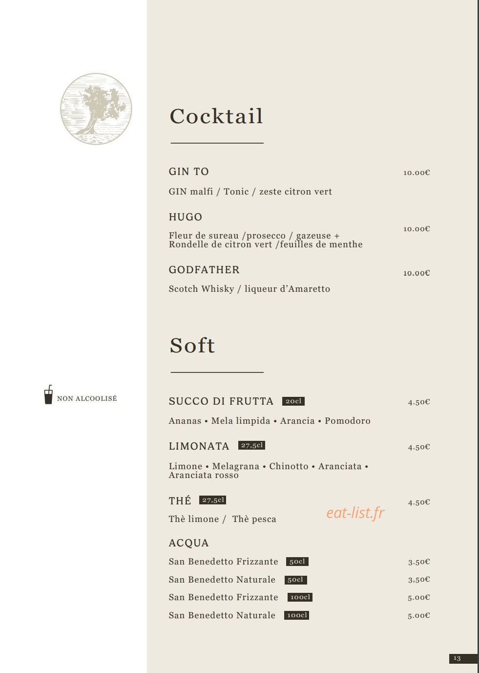 La Cucina di Fossati — carte page 11