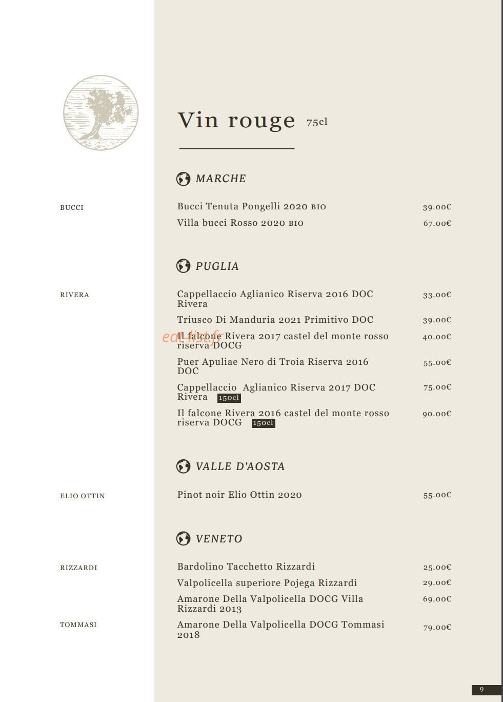 La Cucina di Fossati — carte page 7