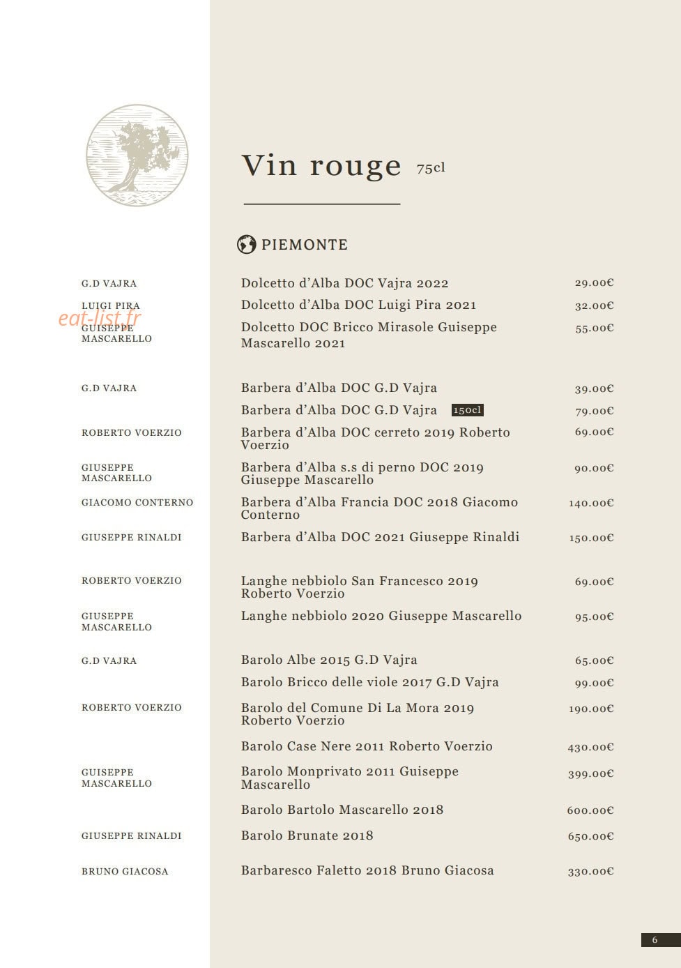 La Cucina di Fossati — carte page 4