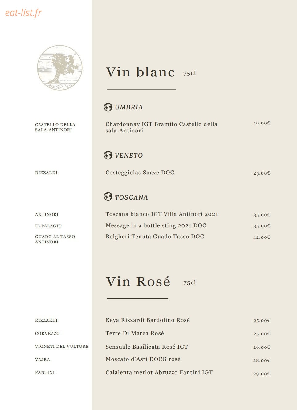 La Cucina di Fossati — carte page 9