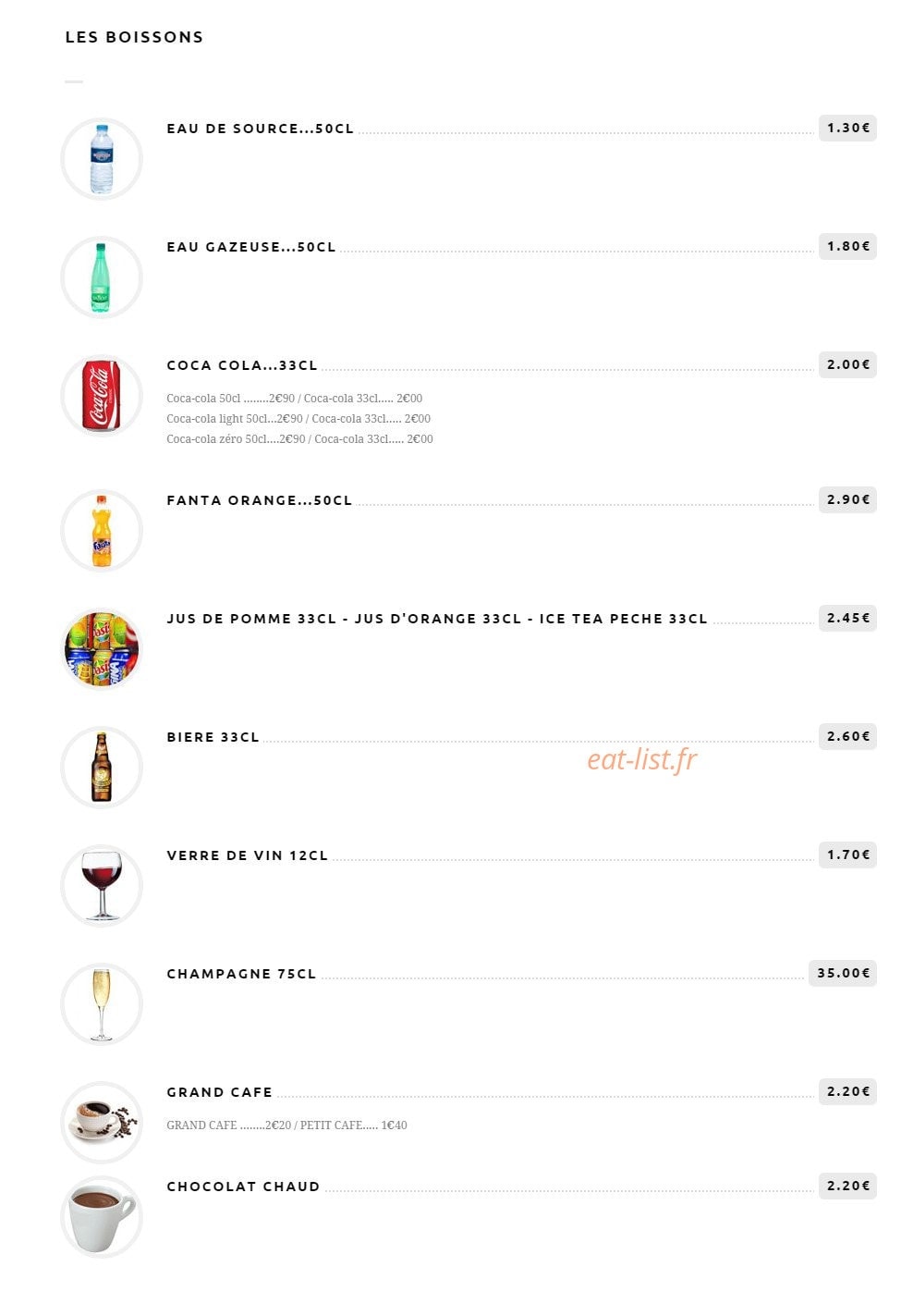 La Ferme des Saveurs — carte page 4