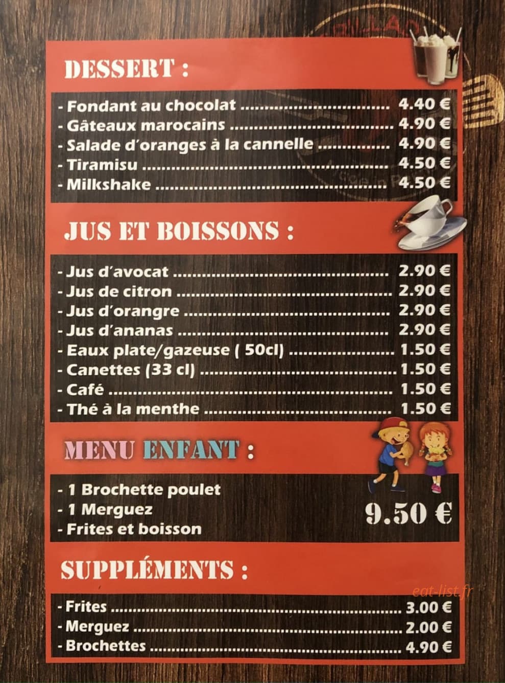 La Grilladière — carte page 3