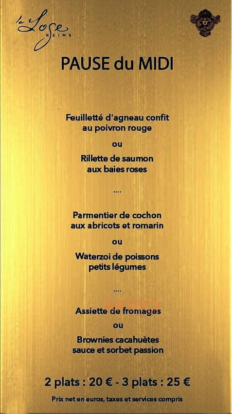 La Loge — carte page 1