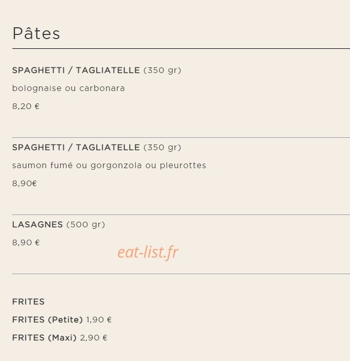 La Mama — carte page 7