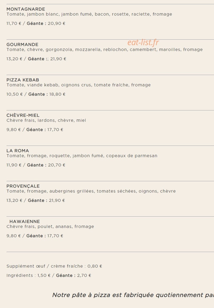 La Mama — carte page 2