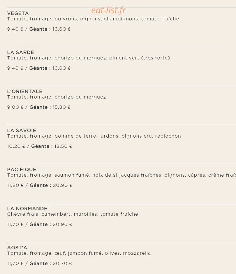 La Mama — carte page 5