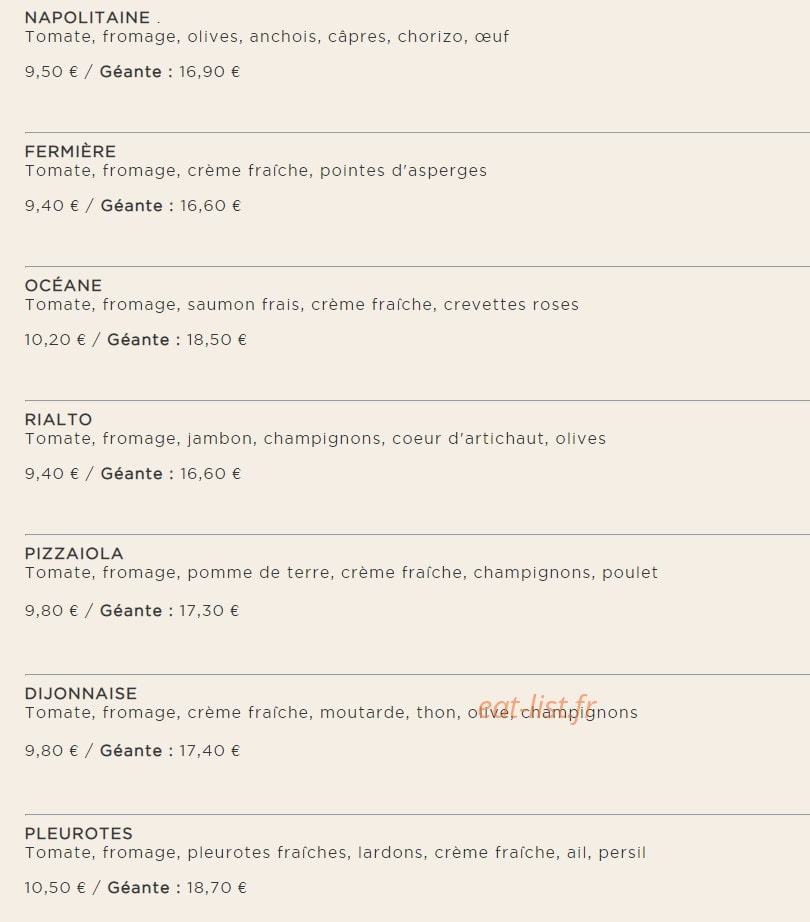 La Mama — carte page 6