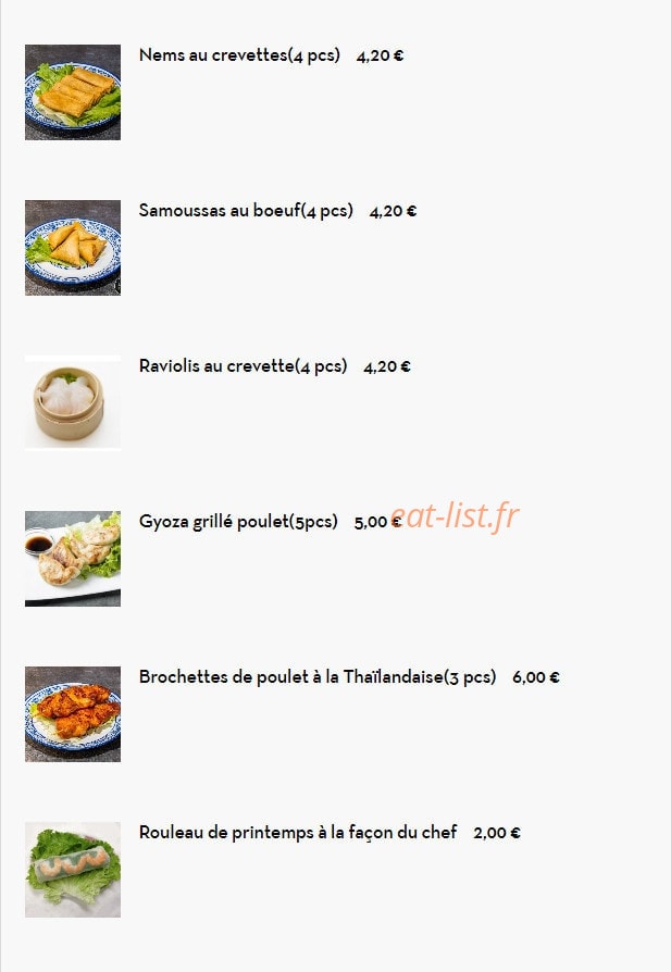 La Mian — carte page 1