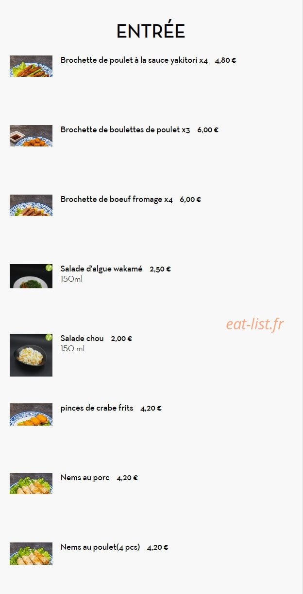 La Mian — carte page 2
