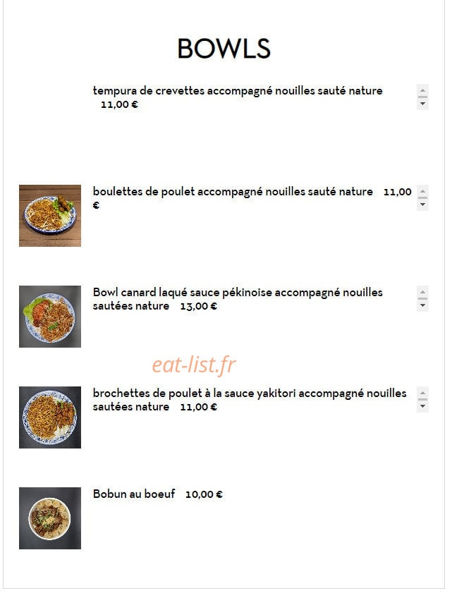La Mian — carte page 6