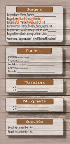La P"tite pause — carte page 2