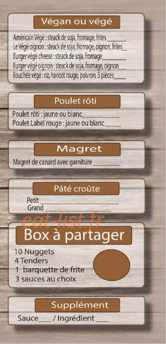 La P"tite pause — carte page 4