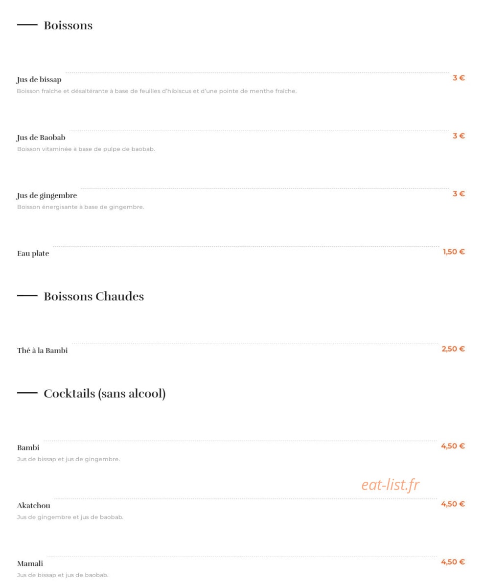 Le Bambi — carte page 6