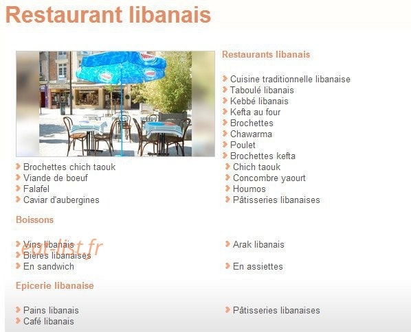 Le Cèdre Du Liban — carte page 1