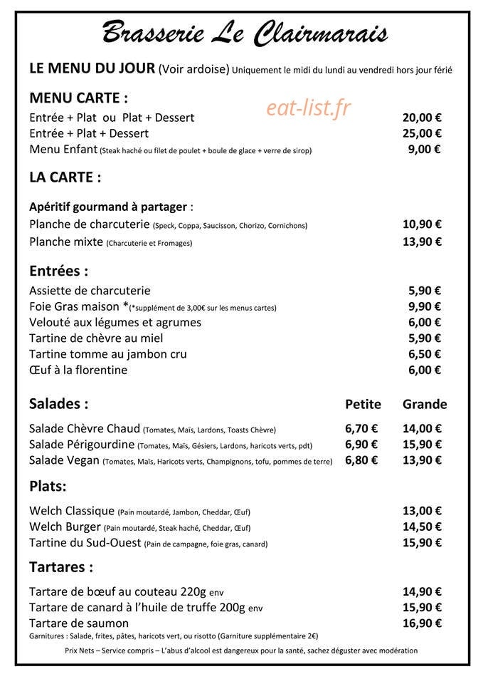 Le Clairmarais — carte page 1