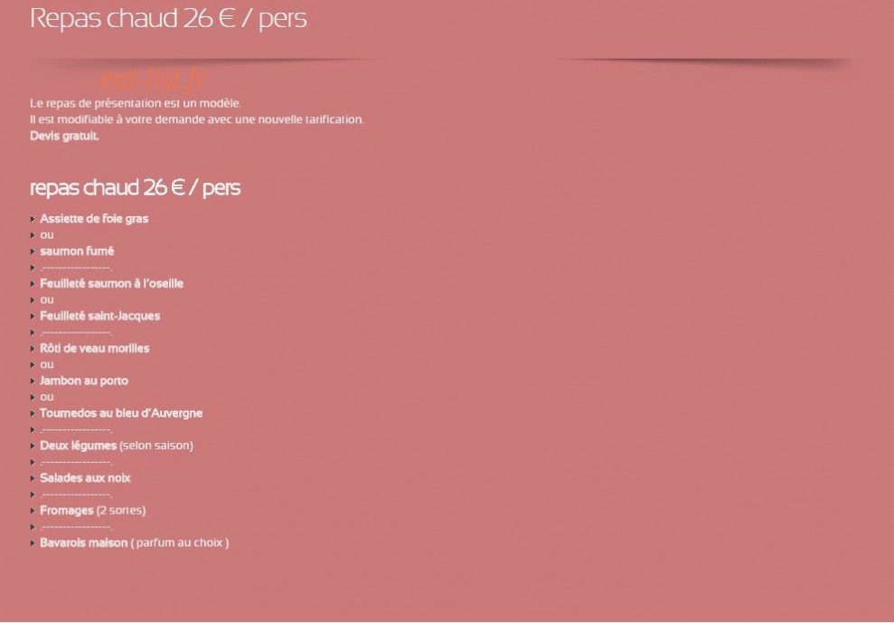 Le comptoir des viandes — carte page 2
