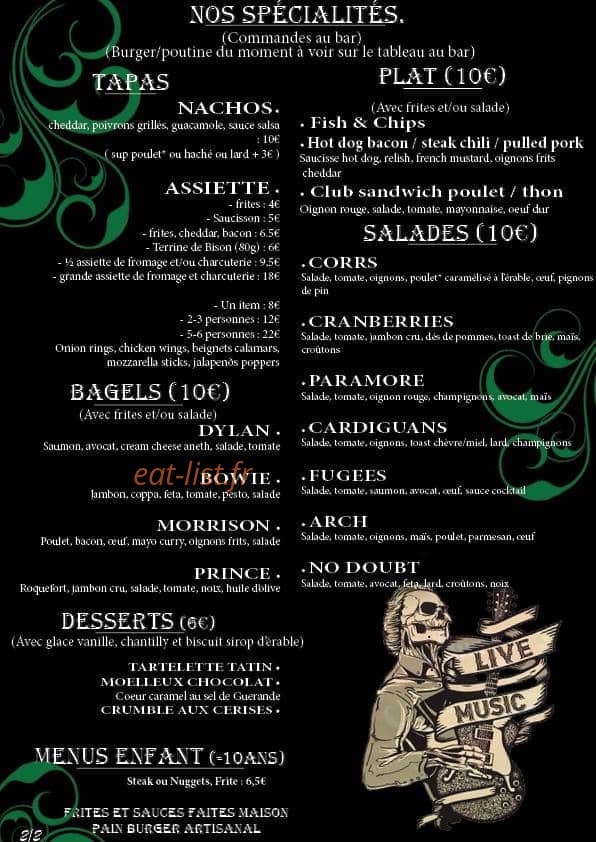 Le Dropkick — carte page 2