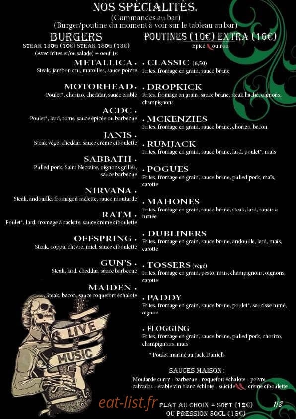 Le Dropkick — carte page 1
