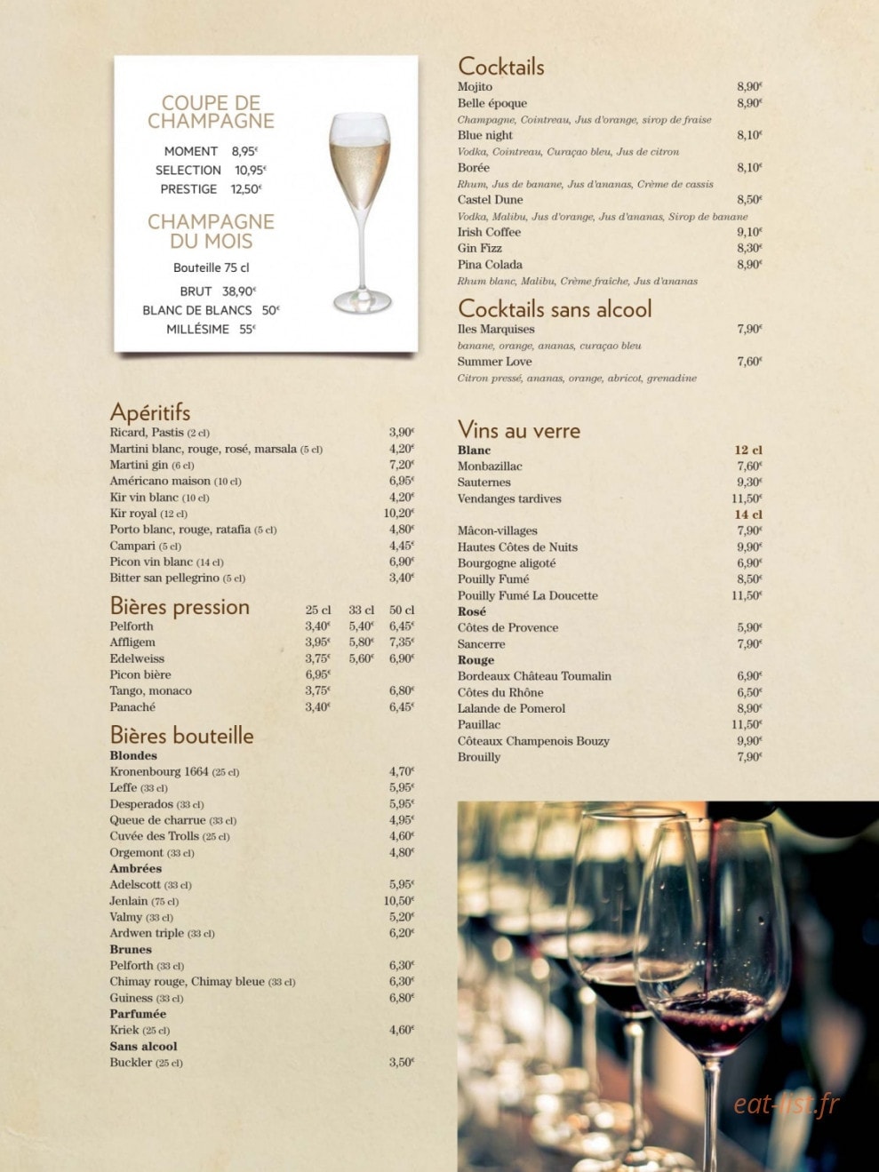 Le Grand Café — carte page 5
