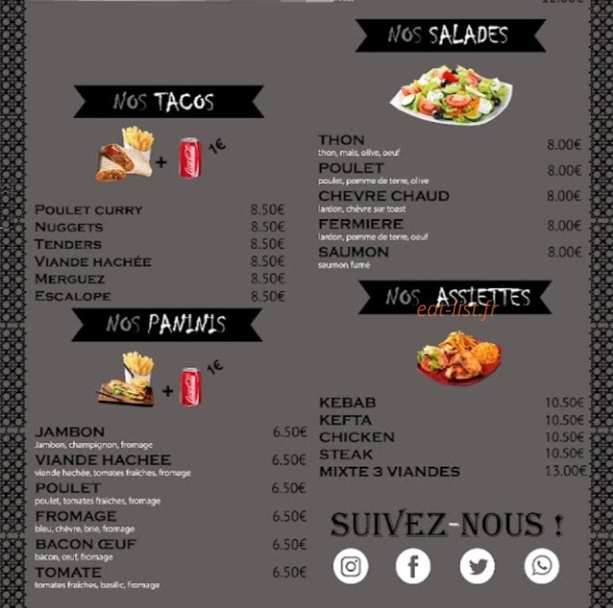 Le P'tit Plat — carte page 3
