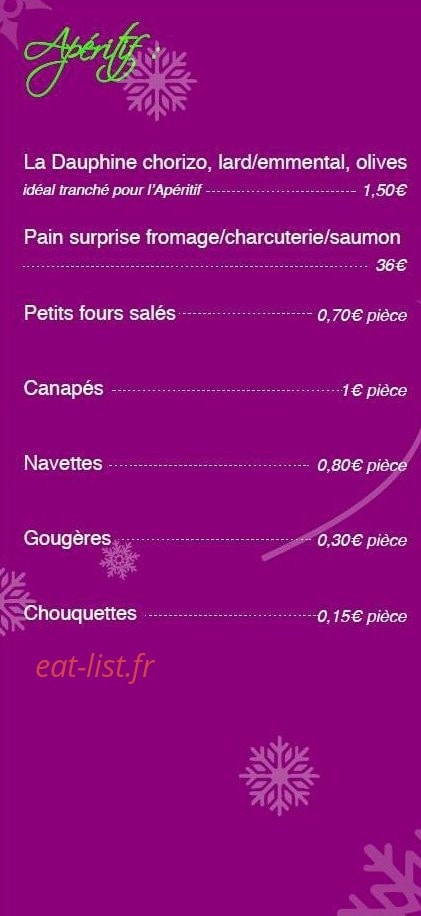 Le Palais du Dessert — carte page 4