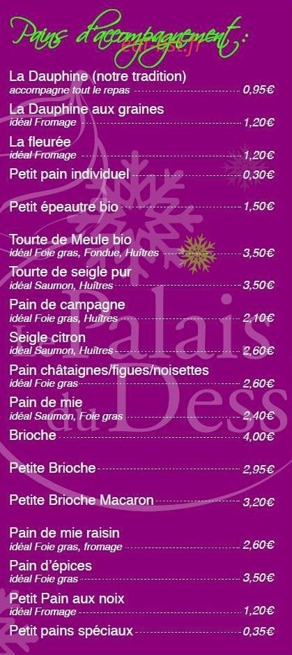 Le Palais du Dessert — carte page 5