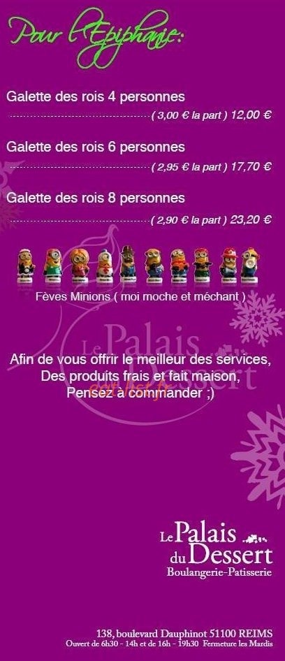 Le Palais du Dessert — carte page 3