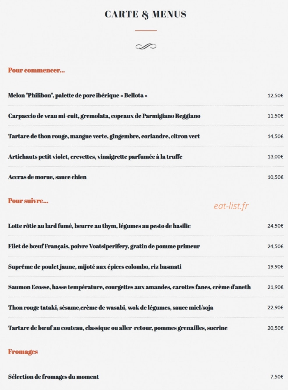 Le Petit carbet — carte page 1