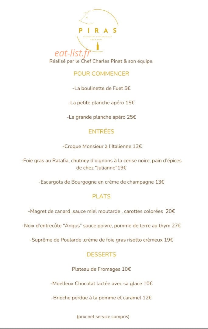 Le Piras — carte page 1