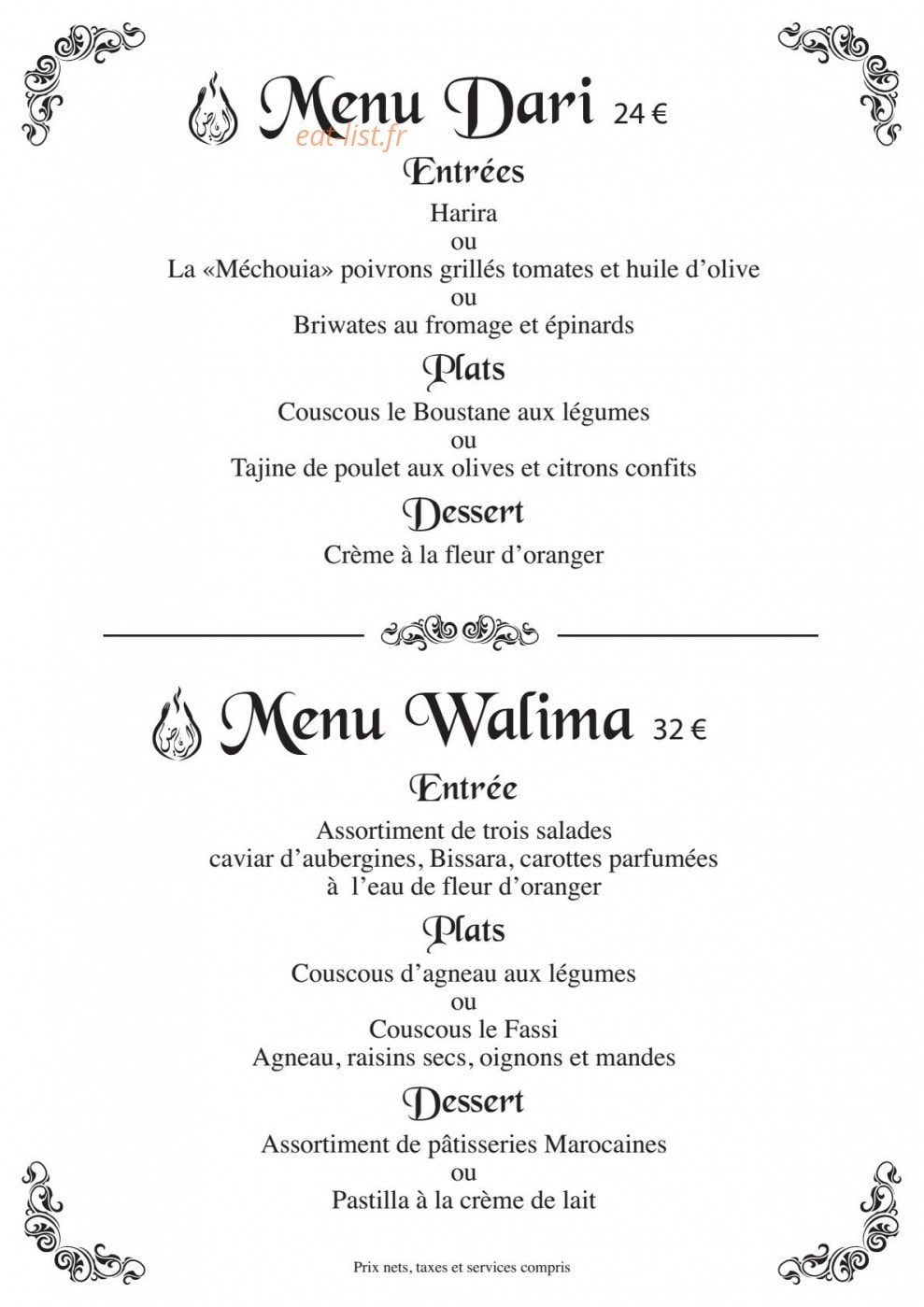 Le Riad — carte page 4