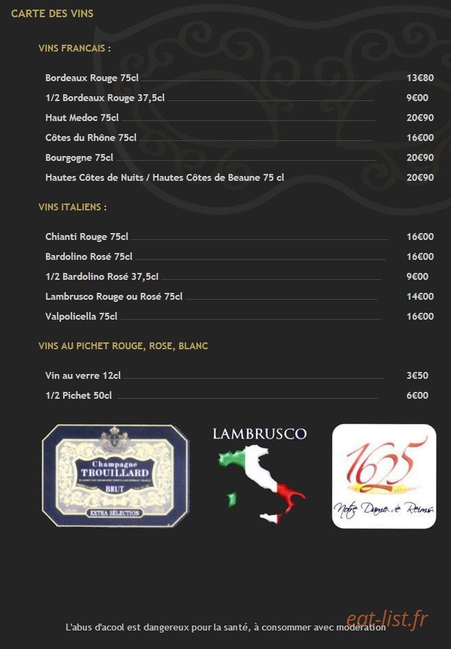 Le Vérone — carte page 6