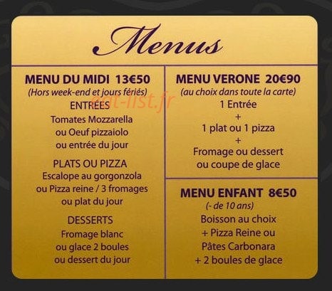 Le Vérone — carte page 4