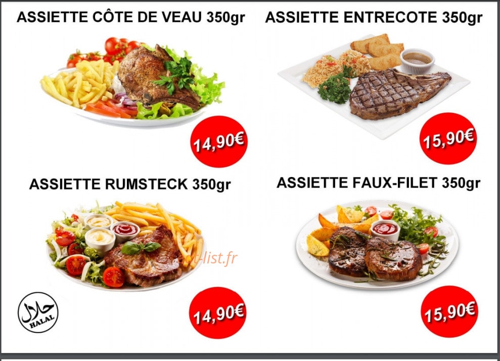 Les Saveurs Turques — carte page 1