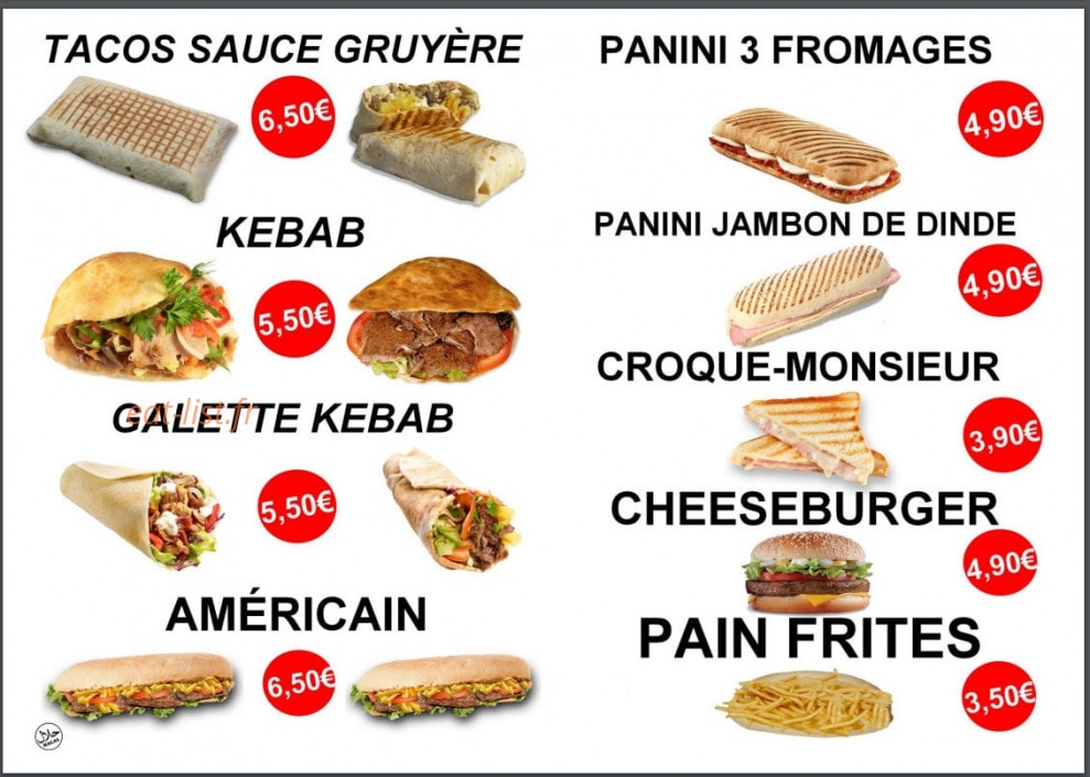 Les Saveurs Turques — carte page 5