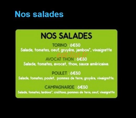 Made In Pizza — carte page 3