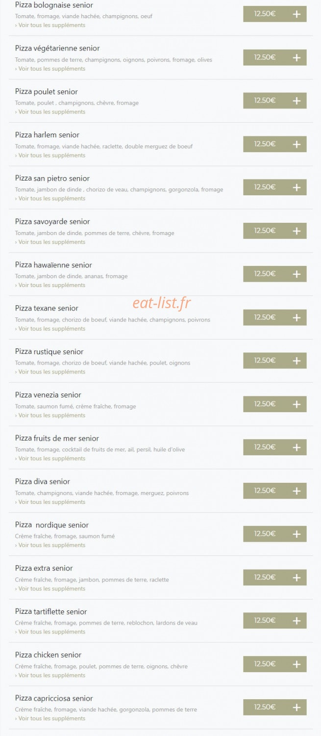 Maestro Pizza — carte page 6