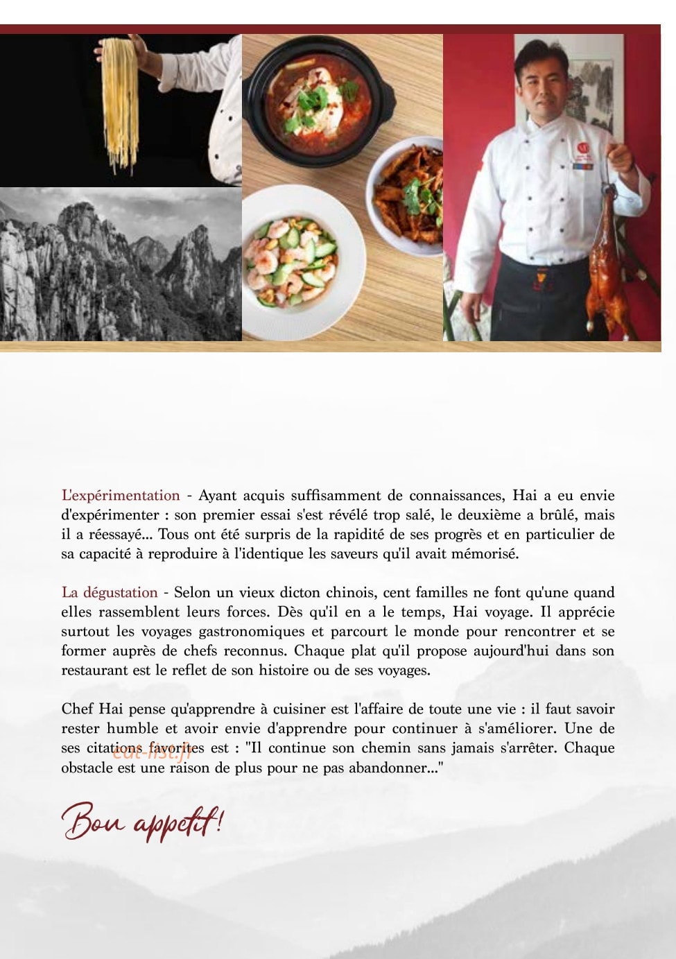 Meishi Daily — carte page 15