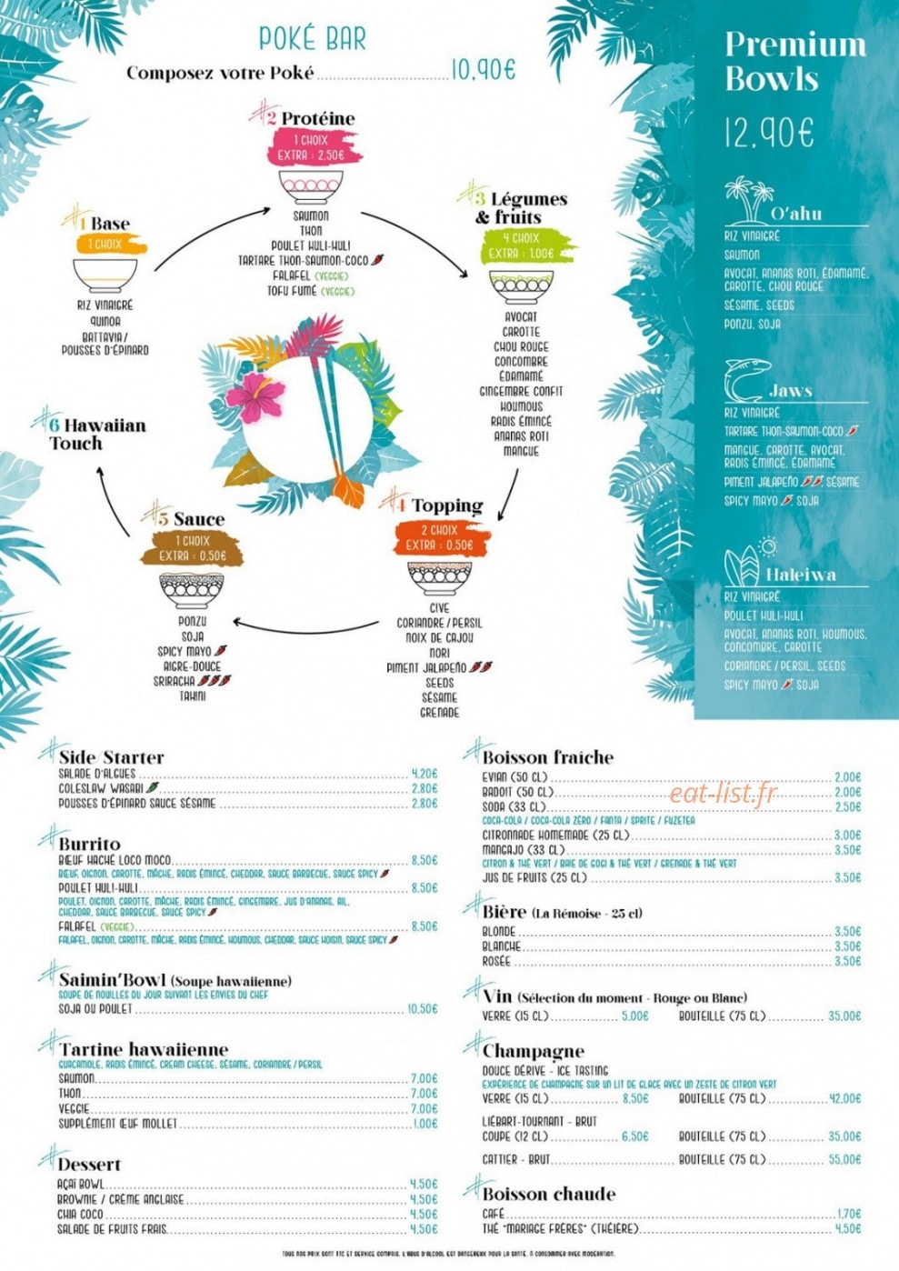 Nosh — carte page 1