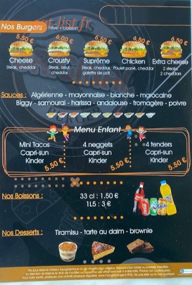 Original tacos & burger — carte page 2