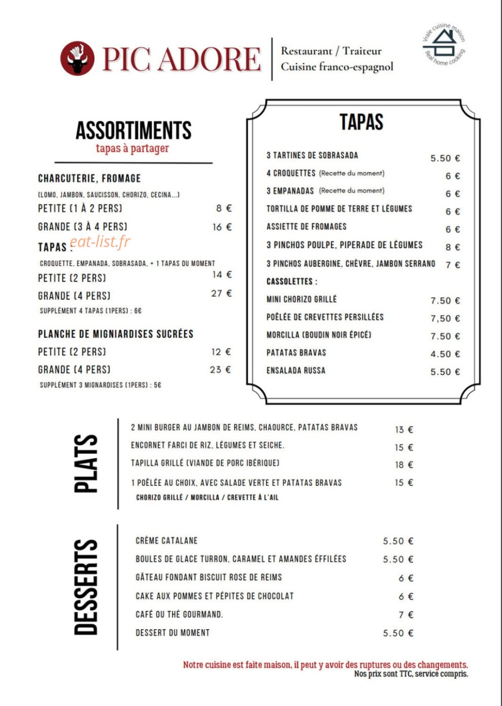 Pic Adore — carte page 3