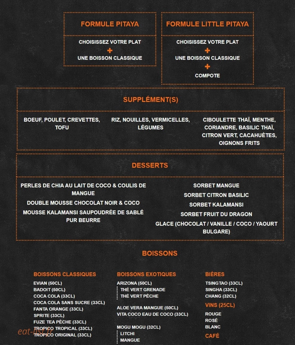 Pitaya — carte page 2
