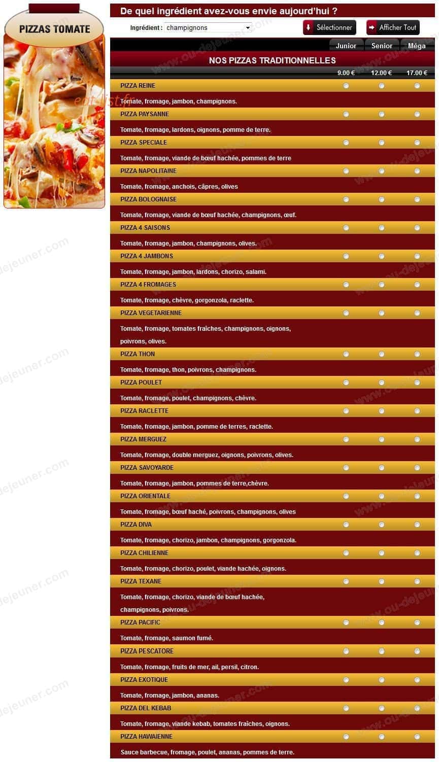 Pizza La Juventus — carte page 3