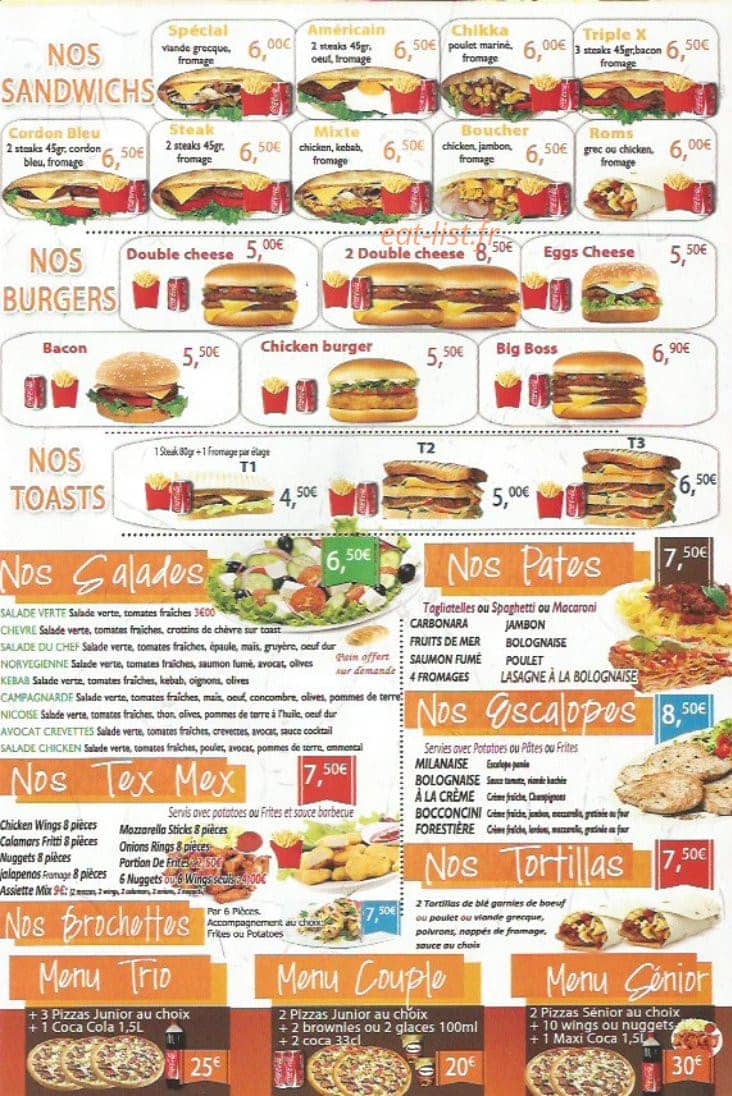 Pizza Milano — carte page 3